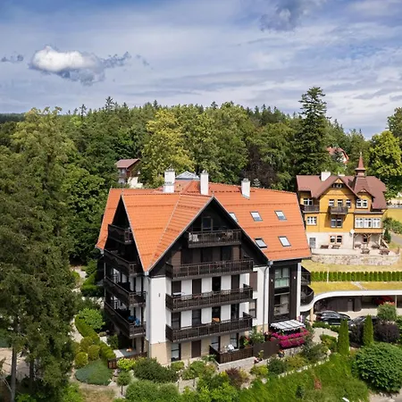 Panorama Gor - Centrum Miasta Z Widokiem Na Szrenice * Szklarska Poręba