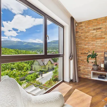 Apartament Panorama Gór - Centrum Miasta Z Widokiem Na Szrenicę